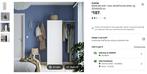 Ikea PLATSA Wardrobe with 1 door, white/Fonnes white, Huis en Inrichting, Kasten | Kledingkasten, Met deur(en), Zo goed als nieuw