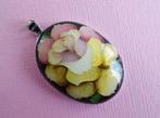 jwg Grote vintage 60s foil cloisonné emaille hanger Japan, Sieraden, Tassen en Uiterlijk, Antieke sieraden, Verzenden, Overige materialen