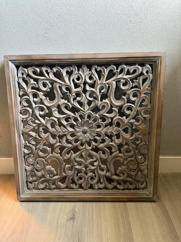 Houten wandpaneel 60x60 cm beschikbaar voor biedingen
