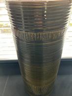 Grote ecri vaas, groen, Huis en Inrichting, Ophalen, Minder dan 50 cm, Groen, Glas