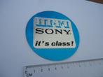 sticker oud SONY glans class hifi brandsteder electronics, Verzamelen, Verzenden, Zo goed als nieuw, Bedrijf of Vereniging