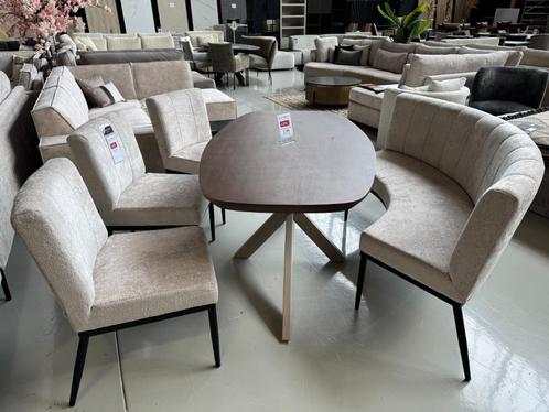 Eetkamerstoel | Eetbank curve | Snel leverbaar | Utrecht, Huis en Inrichting, Stoelen, Nieuw, Eén, Hout, Kunststof, Leer, Metaal