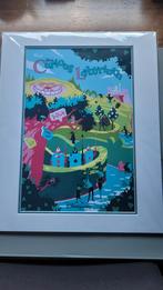 Disneyland Parijs Alice in wonderland lithograaf, Antiek en Kunst, Kunst | Schilderijen | Abstract, Ophalen of Verzenden