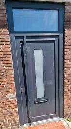 Voordeur Kunststof Antraciet, Ophalen, Glas, 120 cm of meer, 215 cm of meer
