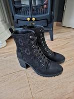 Zgan Zwarte Boots Enkellaarsjes maat 41/42 incl.verz € 29,-, Verzenden, Zo goed als nieuw, Zwart