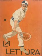1907 Retro / Vintage - art deco - Tennisser - italiaans, Antiek en Kunst, Kunst | Etsen en Gravures, Ophalen of Verzenden