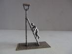 Miniatuur zilver DO3 lantaarnopsteker zilveren miniaturen, Antiek en Kunst, Antiek | Goud en Zilver, Verzenden, Zilver