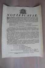 Notificatie 2 October 1801  Inschrijving van kinderen, Ophalen of Verzenden