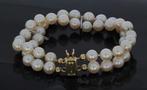 2-strengs zoetwater parel fraaie armband 14k slot goud dames