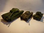 3 X DINKY TOYS: CENTURION & E.B.R. PANHARD & ARMOURED CAR, Ophalen of Verzenden, Gebruikt, Bus of Vrachtwagen, Dinky Toys