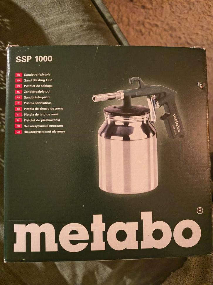 Metabo SSP 1000 Zandstraalpistool, nieuwprijs 39,95!, Doe-het-zelf en Verbouw, Gereedschap | Overige machines, Zo goed als nieuw