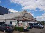 Koopje : 2 halve parasols voor horeca, markt en terrassen., Tuin en Terras, Ophalen, Gebruikt, Overige typen
