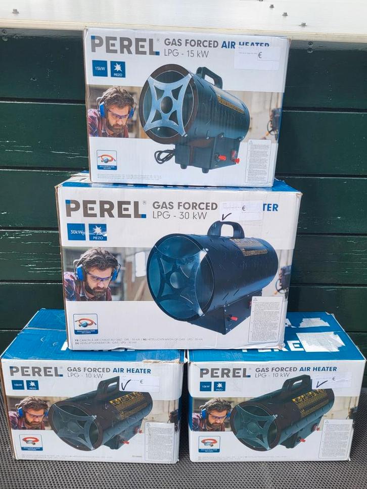 Perel Gas Forced Air Heater - Nieuw in Verpakking, Doe-het-zelf en Verbouw, Verwarming en Radiatoren, Nieuw, Kachel, 800 watt of meer