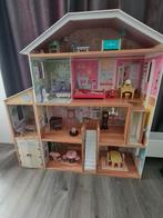 Houten Poppenhuis, Kinderen en Baby's, Speelgoed | Poppenhuizen, Ophalen, Zo goed als nieuw