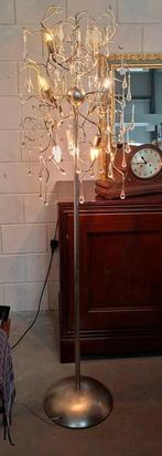 Dimbare vloerlamp 170 cm hoog, Huis en Inrichting, Lampen | Vloerlampen, Ophalen, Zo goed als nieuw, Glas, 150 tot 200 cm