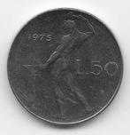Italië 50 lire 1975 (type 1) KM# 95.1 (1), Verzenden, Italië, Losse munt