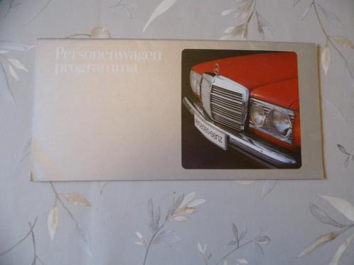 Mercedes Benz personenwagenprogramma, Boeken, Auto's | Folders en Tijdschriften, Zo goed als nieuw, Mercedes, Verzenden