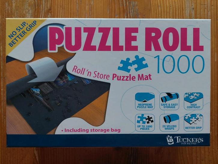 Puzzelrol / puzzelmat oprolbaar 1000 stukjes anti-slip, Hobby en Vrije tijd, Denksport en Puzzels, Zo goed als nieuw, Legpuzzel