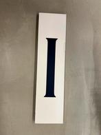Apple Watch Bandje - Deep Navy Solo Loop 40mm Maat 9, Blauw, IOS, Ophalen of Verzenden, Zo goed als nieuw