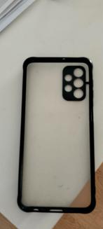 Samsung A32 Hoesje - Transparant met Zwarte Rand, Ophalen of Verzenden, Nieuw, Hoesje of Tasje