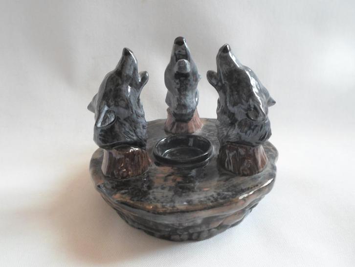 DHM Pottery Waxinelicht Houder Hond, Antiek en Kunst, Antiek | Keramiek en Aardewerk, Ophalen of Verzenden