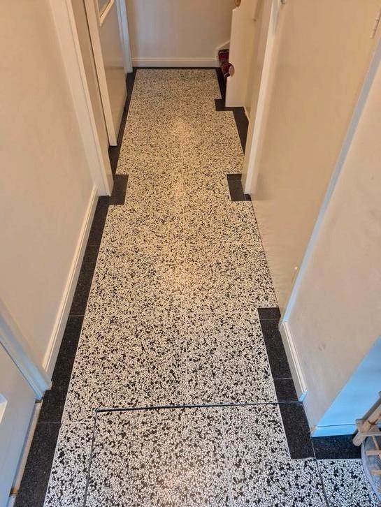 29x terrazzo tegels 40x40cm 4,64m2 Terre d'Azur Granito Pisa, Doe-het-zelf en Verbouw, Tegels, Zo goed als nieuw, Vloertegels
