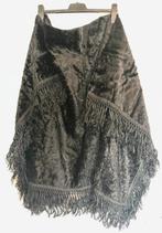 Zeeuwse Klederdracht omslagdoek zwart (echt en gedragen), Antiek en Kunst, Verzenden, Dames
