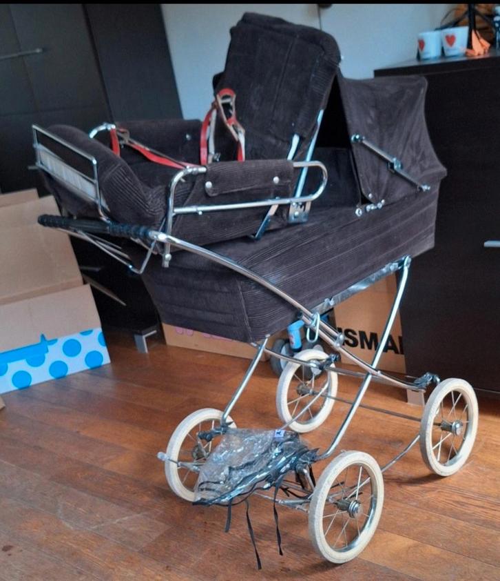 Vintage kinderwagen jaren 80, Kinderen en Baby's, Kinderwagens en Combinaties, Gebruikt, Combiwagen, Overige merken, Duowagen