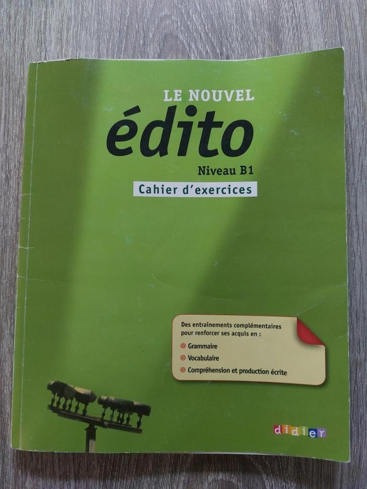 Le nouvel édito niveau B1 excercices ISBN 97822278072804, Boeken, Schoolboeken, Gelezen, Frans, VWO, Ophalen of Verzenden