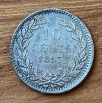 nette 10 cent 1897 Wilhelmina (2), Postzegels en Munten, Munten | Nederland, Ophalen, Zilver, 10 cent, Koningin Wilhelmina