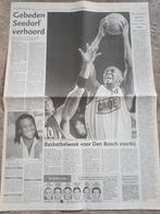 Voetbal. Seedorf krijgt basis bij Inter Milaan (krant 1999), Ophalen of Verzenden, 1980 tot heden, Knipsel(s)