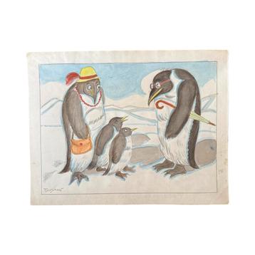 Claes Huisman (1885-1973) - vintage 1950’s tekening beschikbaar voor biedingen