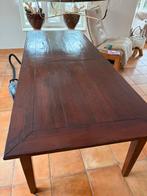 Eettafel mahonie houten tafel, Huis en Inrichting, Tafels | Eettafels, 200 cm of meer, Zo goed als nieuw, Rechthoekig, 50 tot 100 cm