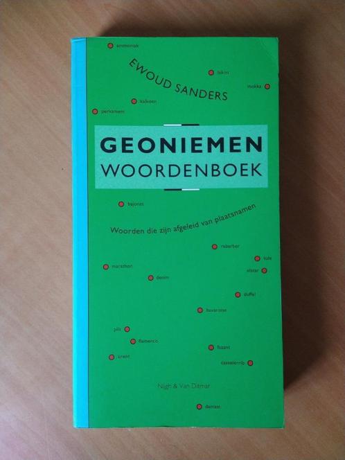 Sanders, Ewoud. Geoniemen woordenboek, Boeken, Woordenboeken, Gelezen, Overige uitgevers, Ophalen of Verzenden