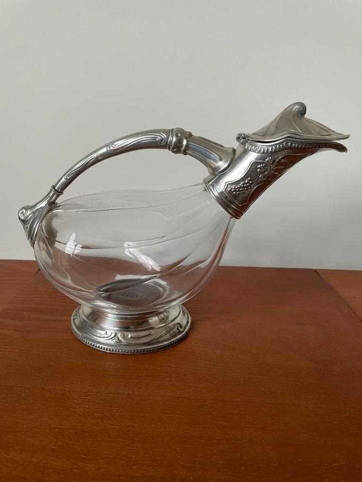 Etains du Manoir: Antieke kristallen Karaf, Antiek en Kunst, Antiek | Glas en Kristal, Ophalen of Verzenden