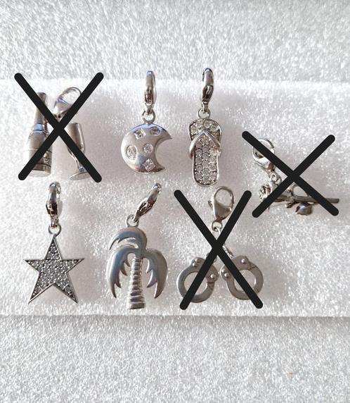 4x TI SENTO zilveren (925) bedels / charm ; Prijs per stuk!, Sieraden, Tassen en Uiterlijk, Bedels, Zo goed als nieuw, Pandora