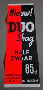 072)ORIGINELE PROEFDRUK KON.TABAKFABRIEK VAN ROSSEM DUO SHAG, Verzamelen, Ophalen of Verzenden, Gebruikt, Reclamebord