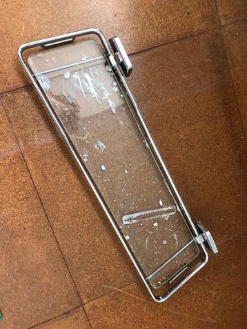 Vintage chroom glas badkamer planchet retro GRATIS beschikbaar voor biedingen