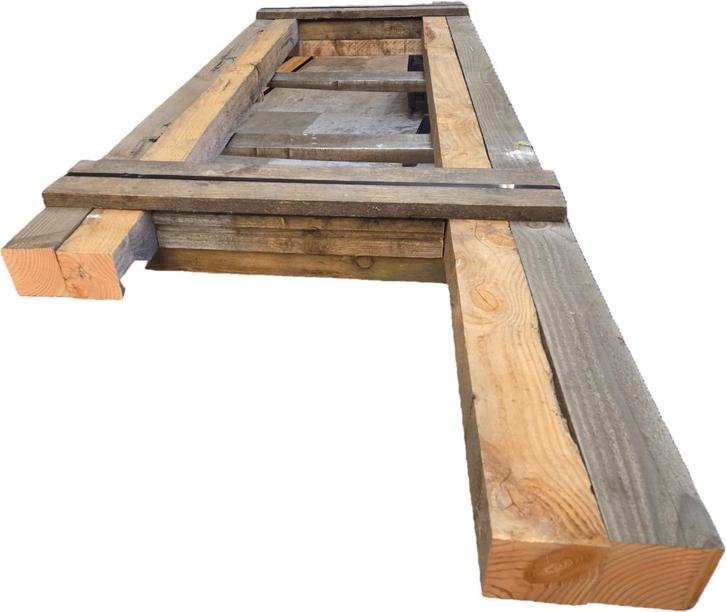 Douglas palen / balken 10x10 cm - nr: TB171, Tuin en Terras, Palen, Balken en Planken, Balken, 250 cm of meer, Ophalen