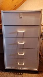 Wit Ladenkastje op Wieltjes - 5 Lades, Ophalen, Overige materialen, Minder dan 50 cm, Gebruikt
