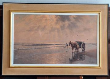 olieverf schilderij van I. L. Vd  Meide beschikbaar voor biedingen