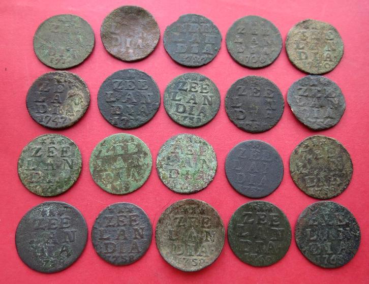 20 duiten Zeeland / Zeelandia Luctor et Emergo Middelburg, Postzegels en Munten, Munten | Nederland, Setje, Overige waardes, Vóór koninkrijk