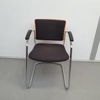 4 stuks Dauphin vergaderstoel - zwarte stof, Huis en Inrichting, Stoelen, Ophalen, Stof, Vijf, Zes of meer stoelen