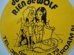sticker oud Rien de Wolf strip camper kamperen outdoor mokum, Verzenden, Zo goed als nieuw, Bedrijf of Vereniging