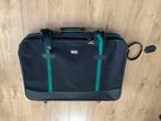 Koffer donkerblauw met wieltjes.Lucky Luggage, Sieraden, Tassen en Uiterlijk, Koffers, Overige materialen, Gebruikt, Slot, 45 tot 55 cm