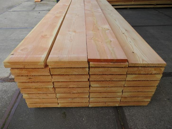 Nieuwe Houten Steigerdelen Douglas en Vuren altijd leverbaar, Doe-het-zelf en Verbouw, Hout en Planken, Nieuw, Plank, Overige houtsoorten
