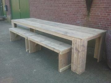 Mooie nieuwe tafels gemaakt van gebruikt hout! Vanaf € 220,-