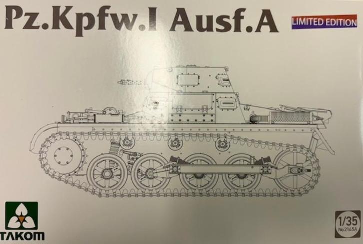 Coelianmodels, Takom 2145A, Pz Kpfw. I Ausf A, 1/35, € 19,99, Hobby en Vrije tijd, Modelbouw | Auto's en Voertuigen, Nieuw, Tank