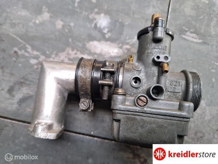 Carburateur Arreche 821 carbureteur met spruitstuk 21 mm, Fietsen en Brommers, Brommeronderdelen | Puch, Gebruikt, Ophalen of Verzenden