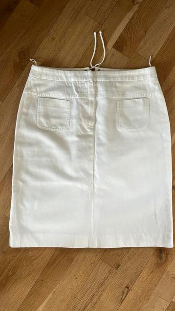 Midi rok René Lezard 38 wit   beschikbaar voor biedingen